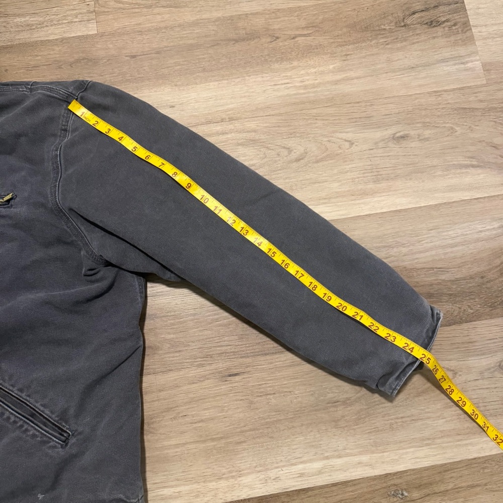 Carhartt J141 Sherpa Lined Jacket Men’s XL GVL Gray Detriot Duck Canvas - Picture 11 of 11